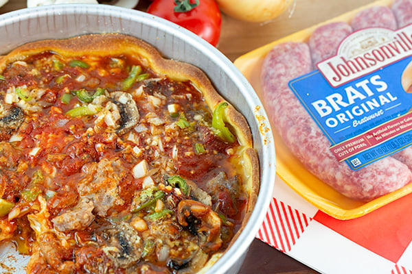 chicago style deep dish brat pizza 3