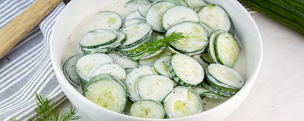 creamy cucumber salad 1