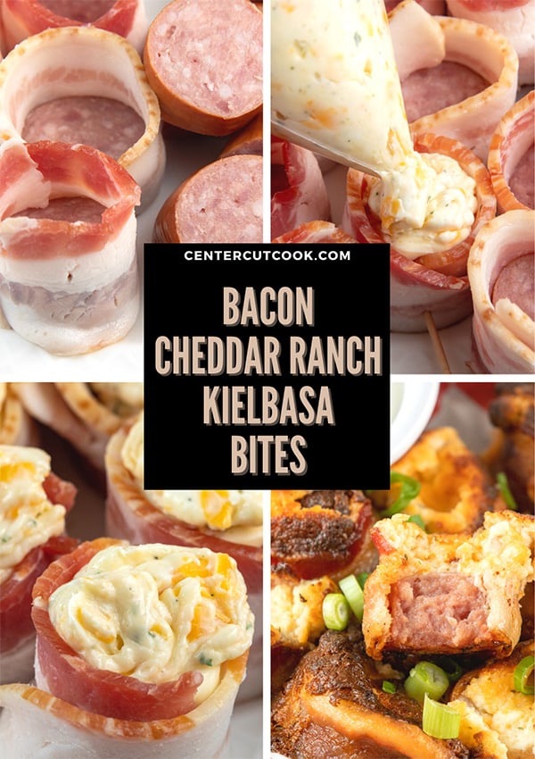 air fryer bacon wrapped kielbasa bites 6