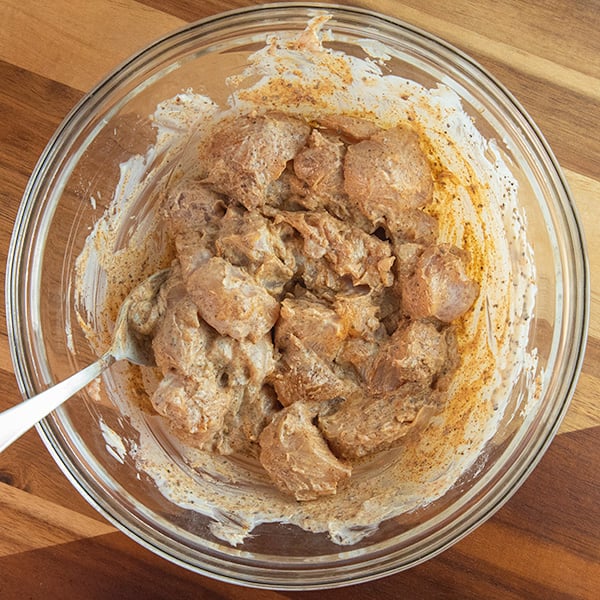 bowl of air fryer chicken bites