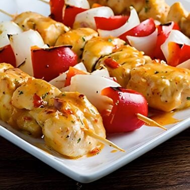 bang bang chicken kabobs