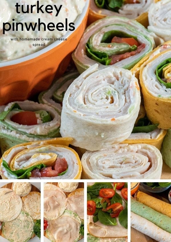 turkey pinwheels cream cheese spread 4