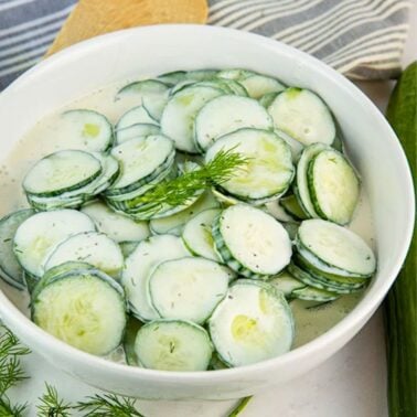 creamy cucumber salad recipe