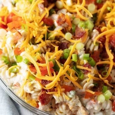 chicken bacon ranch pasta salad