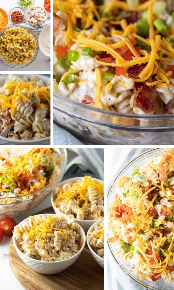 chicken bacon ranch pasta salad 9