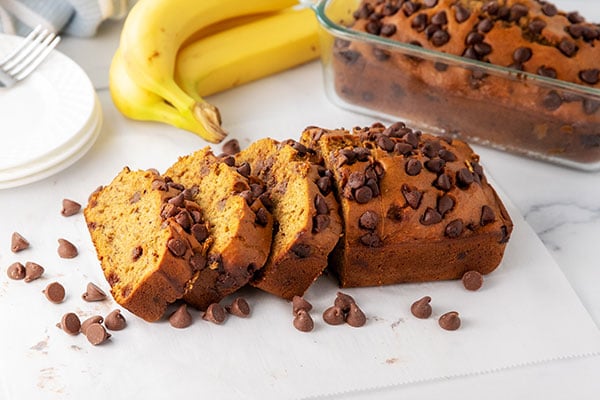 pumpkin banana bread chocolate chips 4