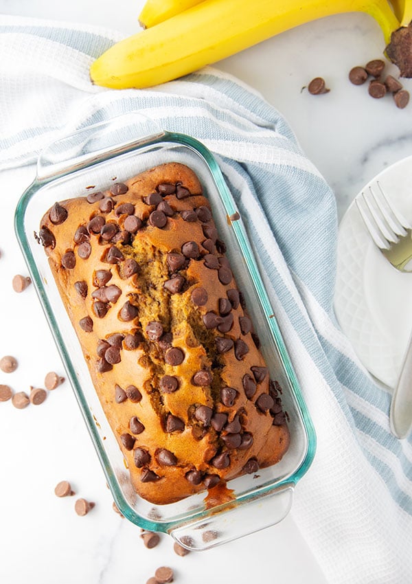 pumpkin banana bread chocolate chips 6