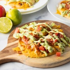 BLT flatbreads with avocado spread