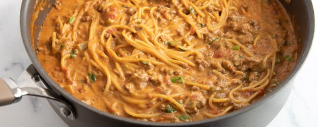 one pot taco spaghetti 1