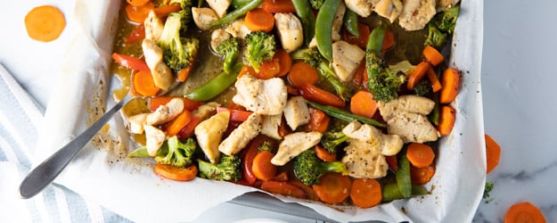 easy one pan honey garlic chicken veggies 1