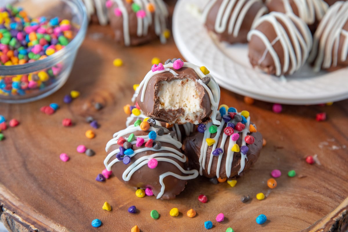 no bake cheesecake bites