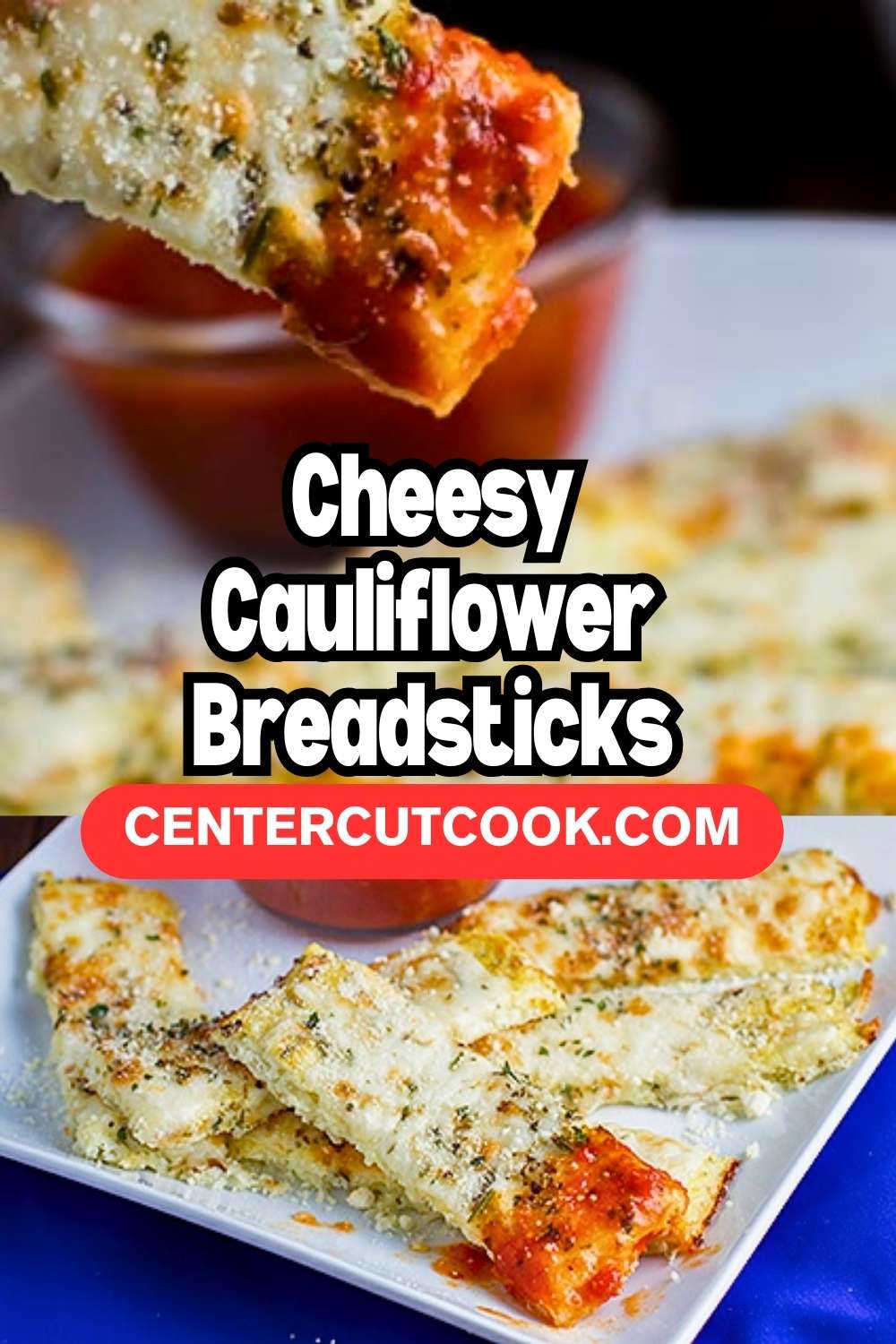 low carb cauliflower breadsticks