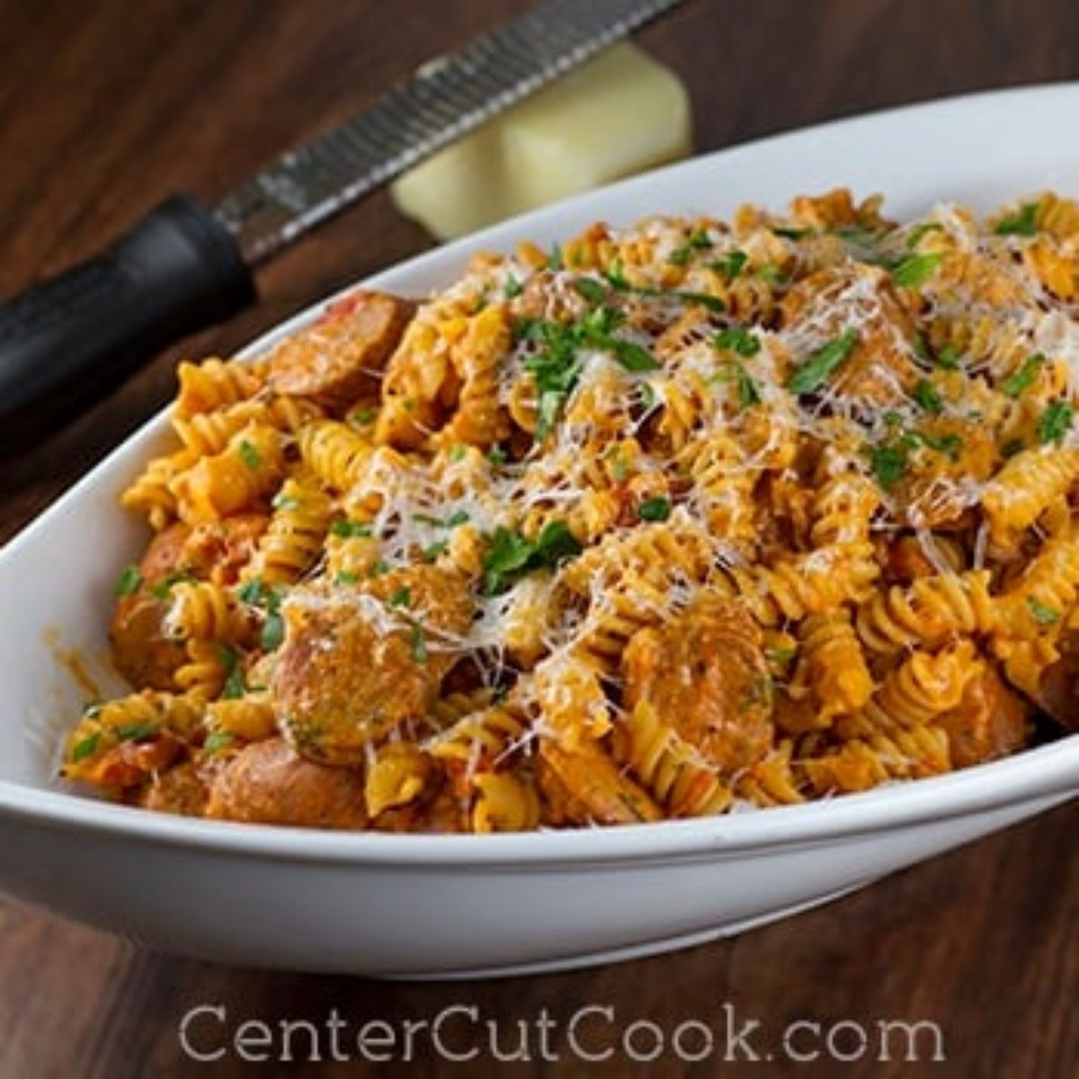 bowl of Italian Chicken Sausage Pasta