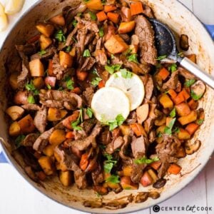 one pan steak and potatoes