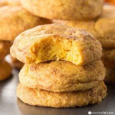 pumpkin snickerdoodle cookies