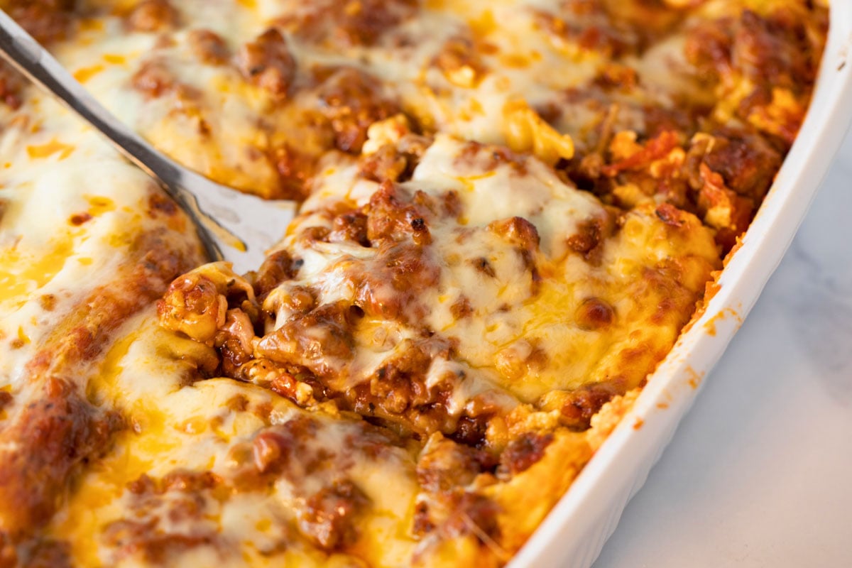 cheesy lasagna