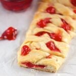 Easy Braided Cherry Cheese Danish