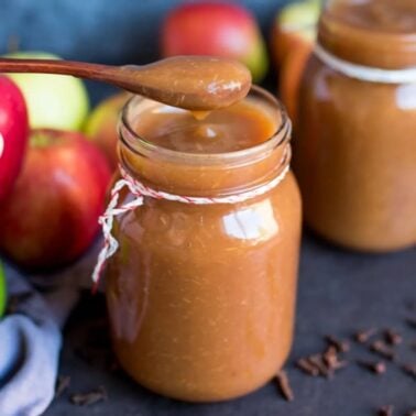 jar of Easy Stovetop Apple Butter