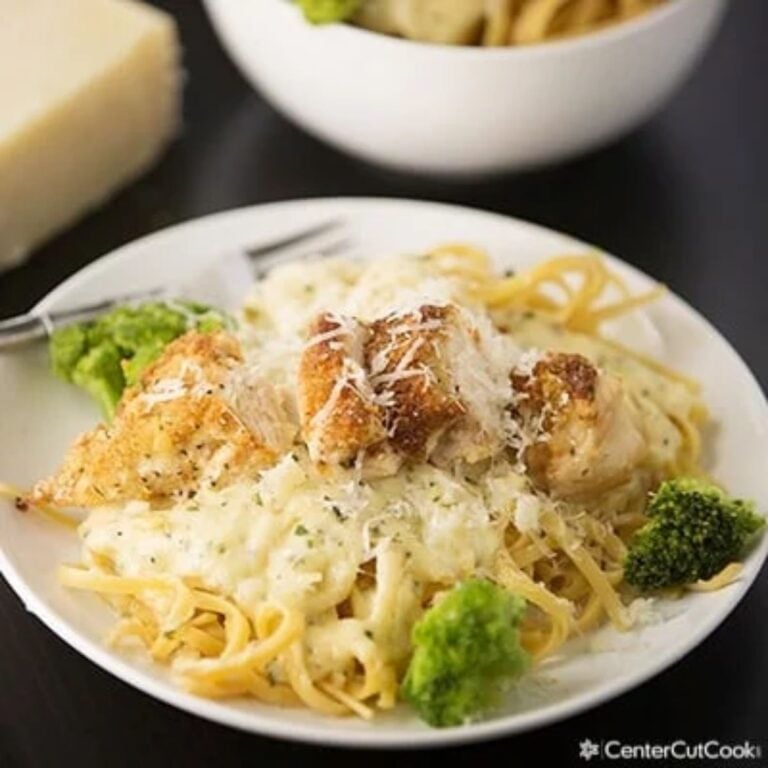 Parmesan Crusted Chicken Alfredo CenterCutCook