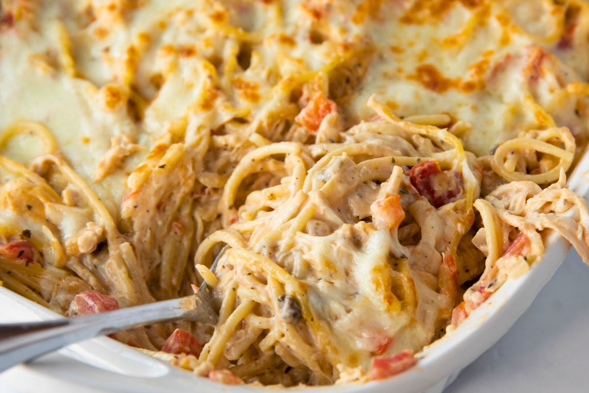 easy creamy chicken spaghetti