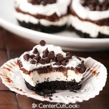 chocolate lasagna cupcake