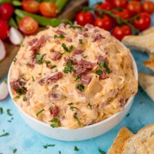 Slow Cooker Reuben Dip in a bowl