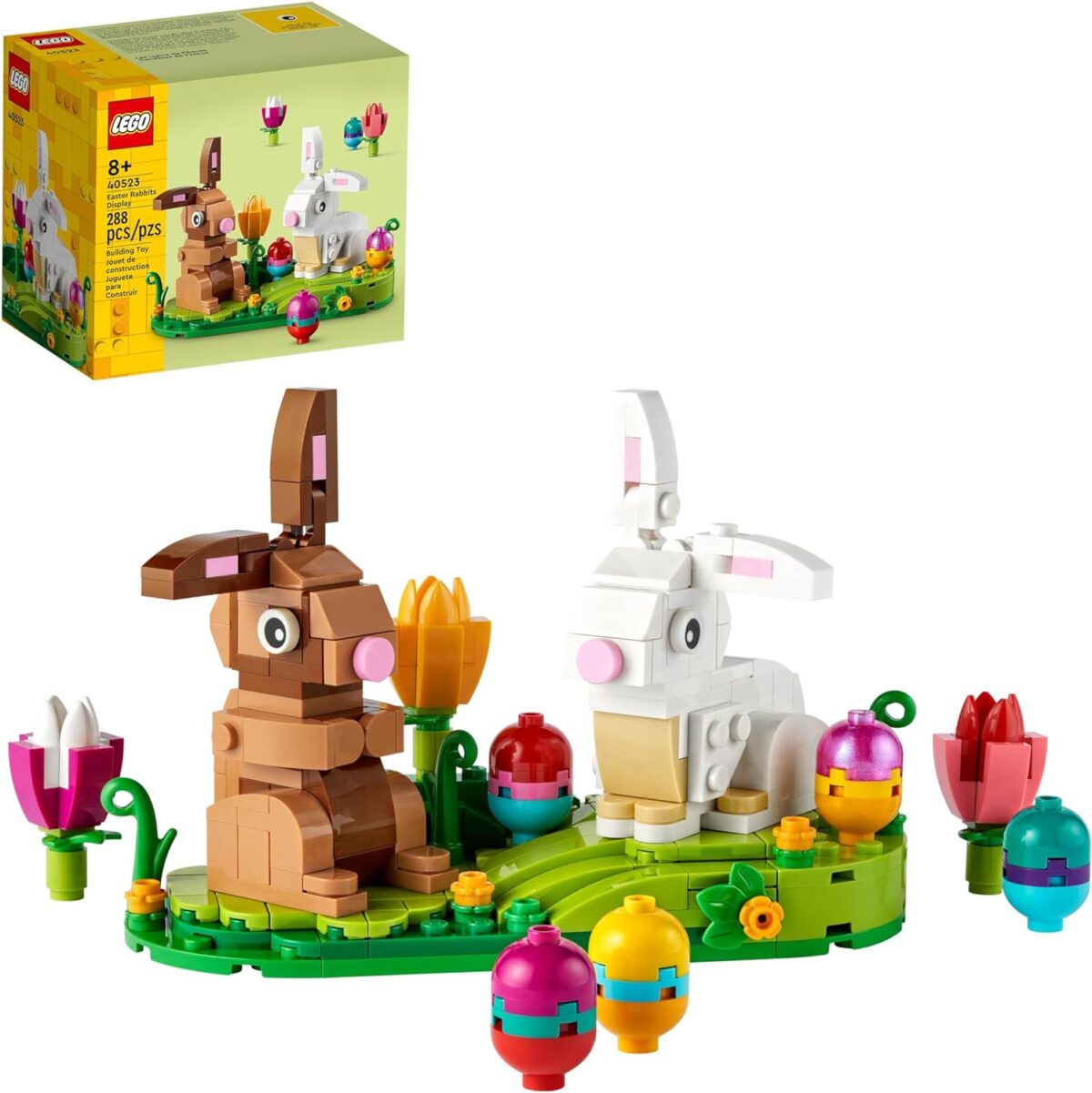 lego easter rabbits display