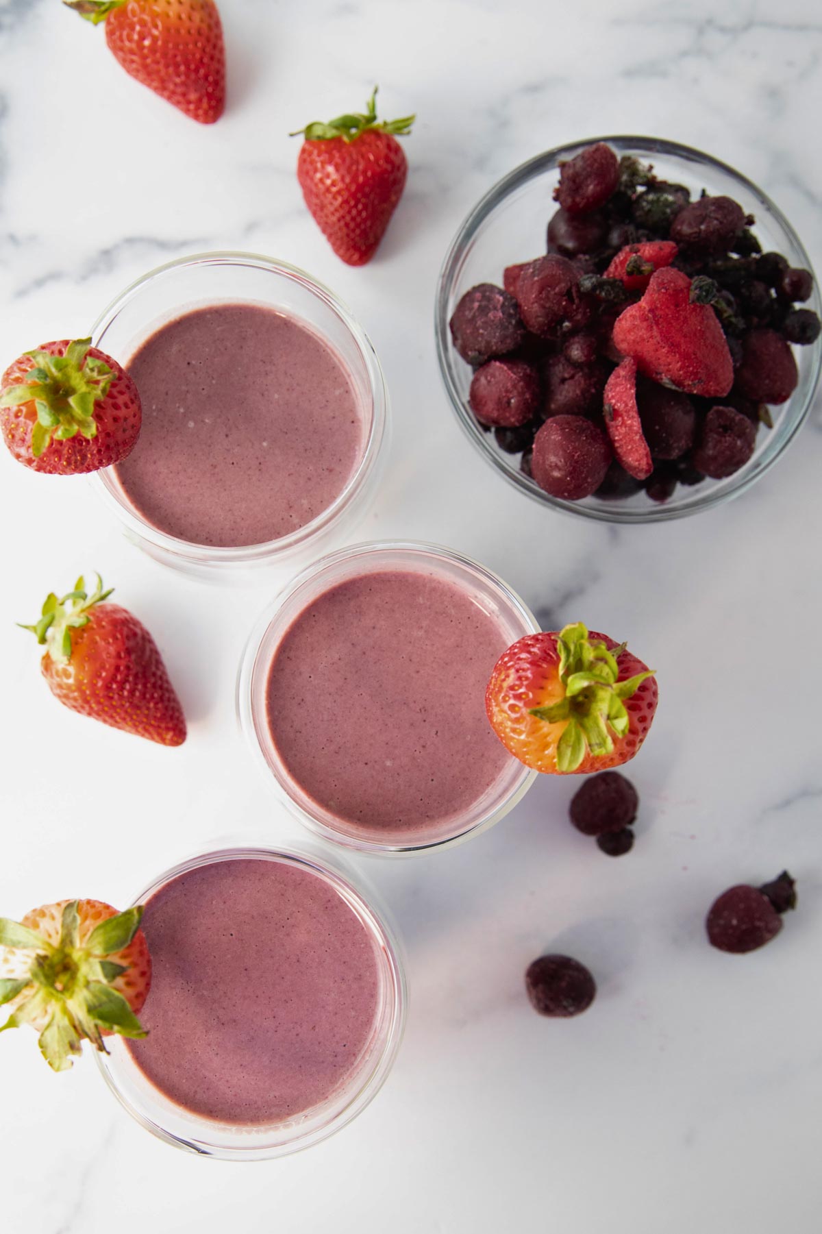 high protein smoothies with vanilla protein powder