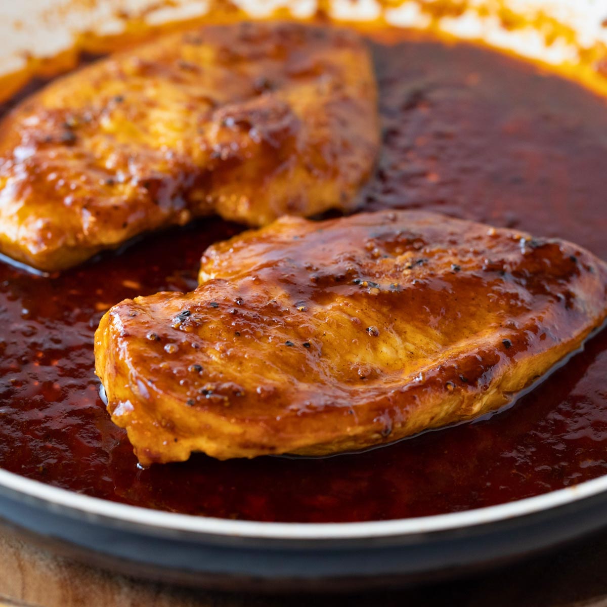 BBQ Chicken made in the skillet