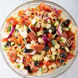 Italian spaghetti pasta salad