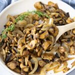 sauteéd mushrooms and onions