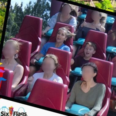 Six Flags Great America raging bull roller coaster