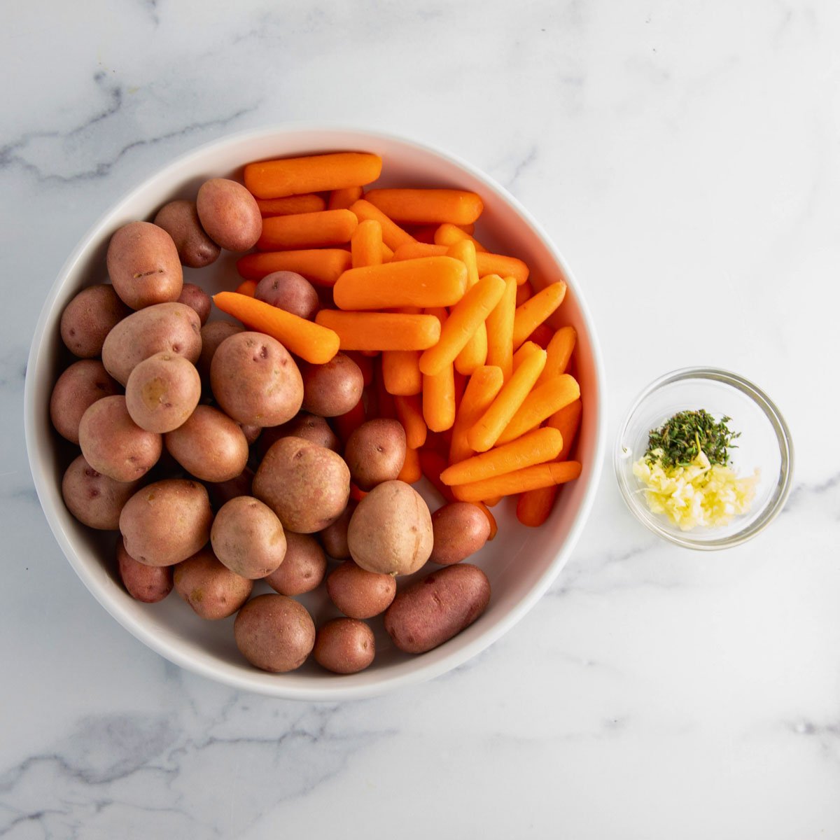 roasted baby potatoes and carrots ingredients