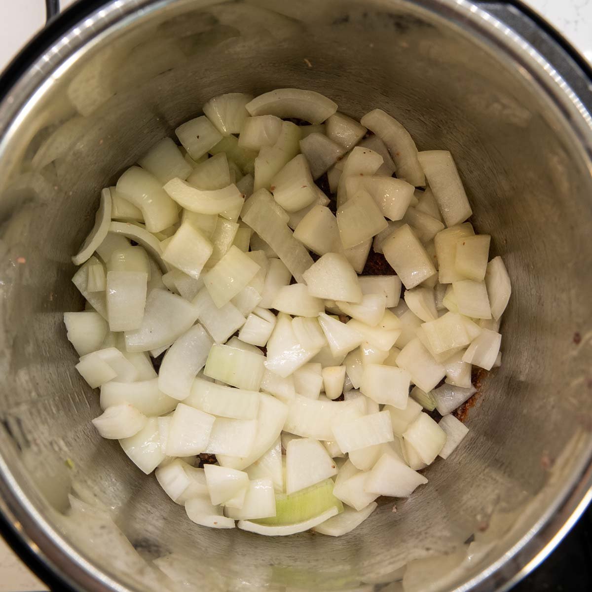 sautéing onions