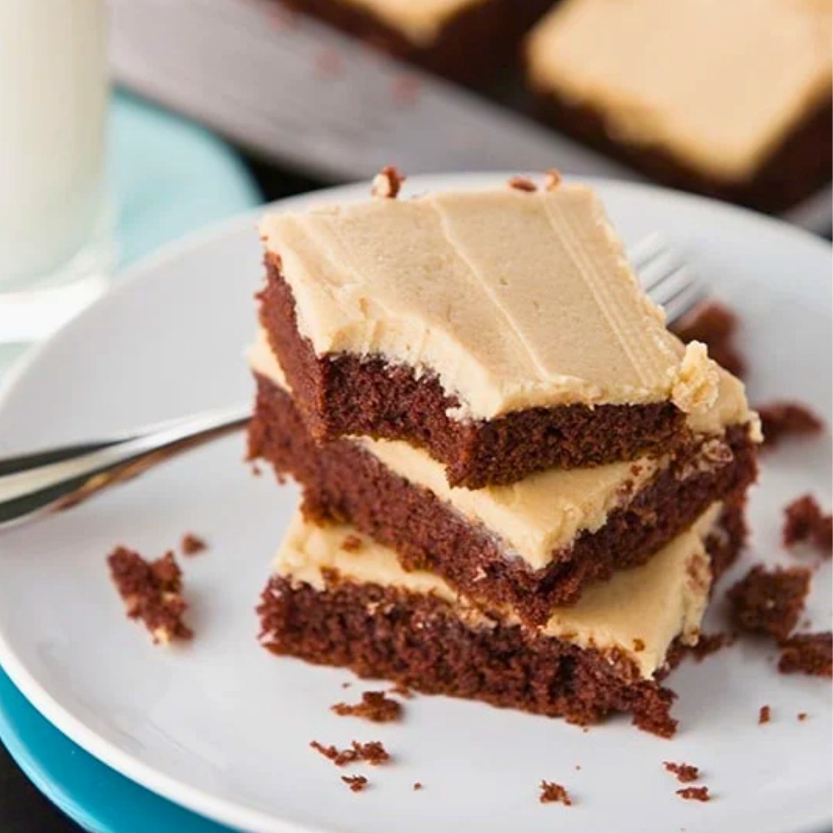 chocolate sheet cake recipe with creamy peanut butter frosting
