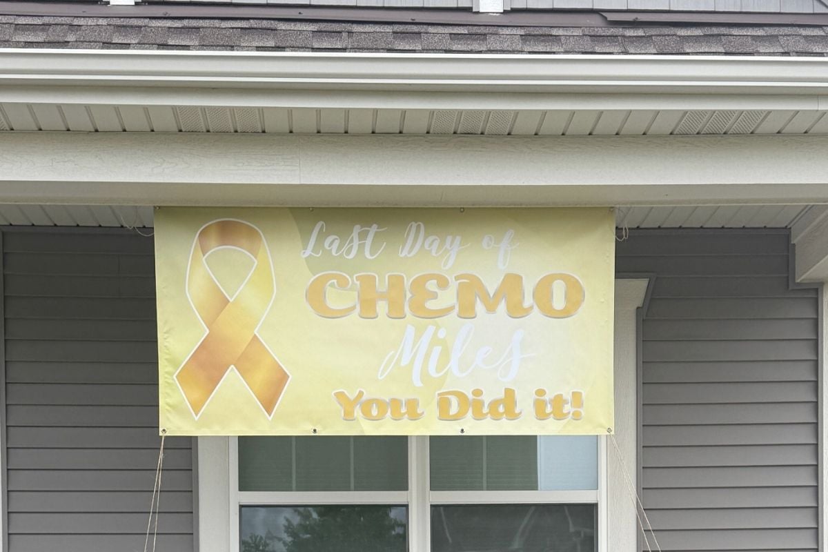 last day of chemo banner