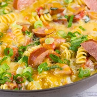 one pot spicy sausage skillet